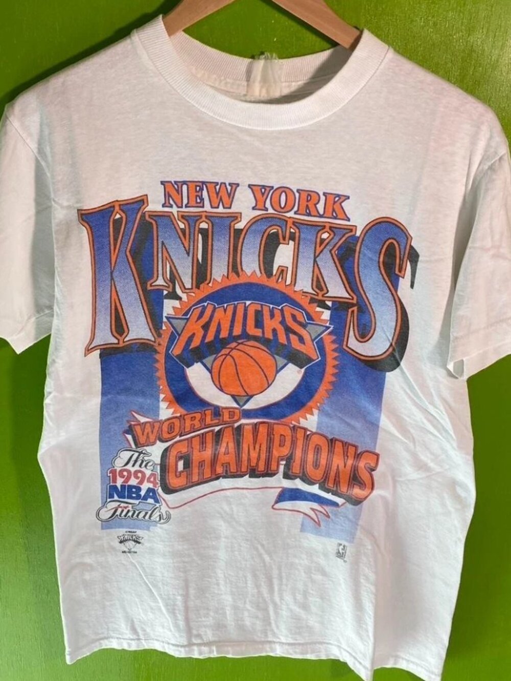 Vintage 1994 New York Knicks NBA champions T Shirt 257